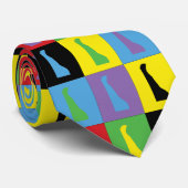 デラウェアポップ・アートのアートパターン ネクタイ (ロール)