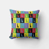 デラウェアポップ・アートのアート州パターン クッション (正面)