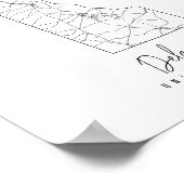 デラウェアミニマル通りの地図 ポスター (角)