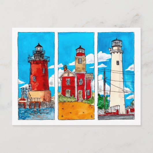 デラウェアライトハウス ポストカード (正面)