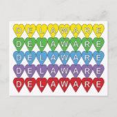 デラウェアレインボーハート ポストカード (正面)