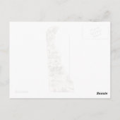 デラウェアヴィンテージ写真マップアンティーク州図 ポストカード (裏面)