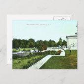 デラウェア公園、バッファロー1910ヴィンテージ ポストカード (正面/裏面)