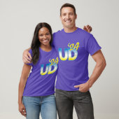 デラウェア大学 UD 24 ロゴ ブルーサンライズ Ove Tシャツ (ユニセックス)
