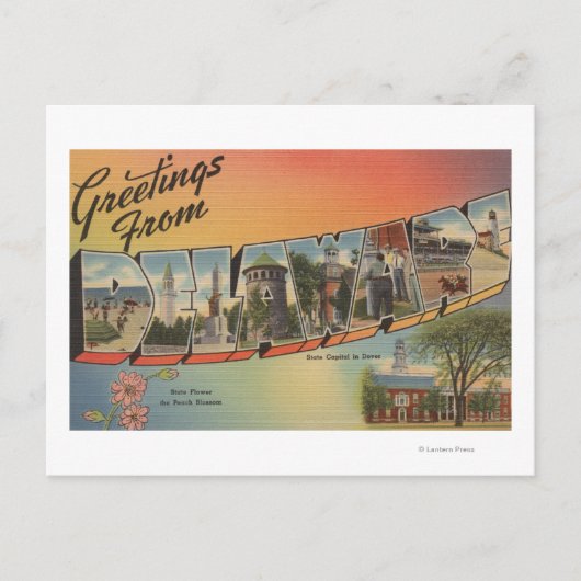 デラウェア大文字シーンデラウェア ポストカード (正面)