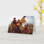 デラウェア川のジョージワシントン交差点 カード (黄色い花)