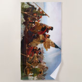 デラウェア川のジョージワシントン交差点 ビーチタオル (正面)