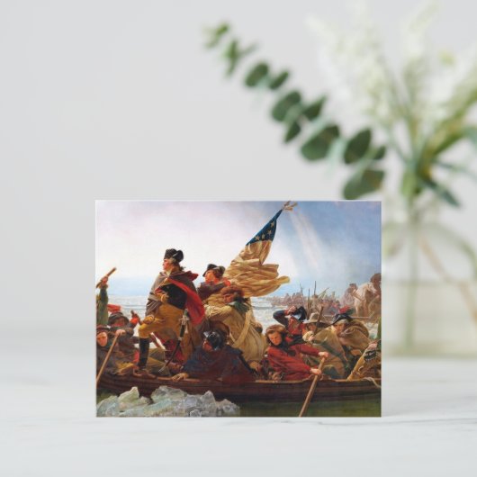 デラウェア川のジョージワシントン交差点 ポストカード (スタンド正面)