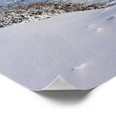 デラウェア川の雪景色 ポスター (角)