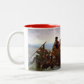 デラウェア川を交差させるワシントン州 ツートーンマグカップ (左)