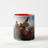 デラウェア川を交差させるワシントン州 ツートーンマグカップ (中央)