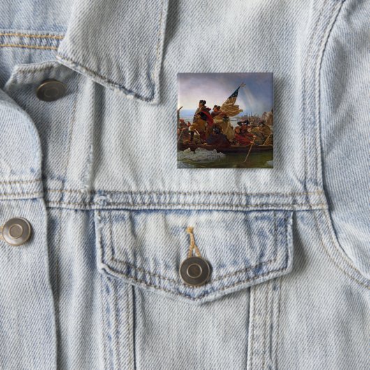 デラウェア川を交差させるワシントン州 缶バッジ (インサイチュ)