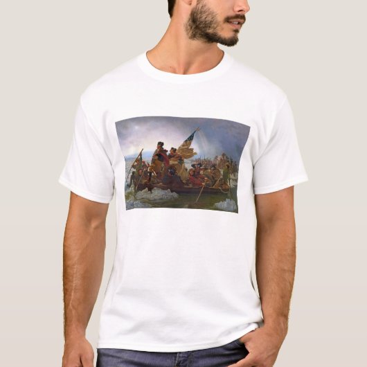 デラウェア川を交差させるワシントン州 Tシャツ (正面)