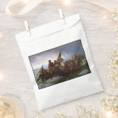 デラウェア川を渡るジョージ・ワシントン フェイバーバッグ (クリップ留めされた状態)