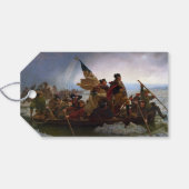 デラウェア川渡河 1776: ジョージ・ワシントン将軍 ギフトタグ (裏面横)