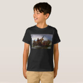デラウェア川越え 1776: ジョージ・ワシントン将軍 Tシャツ (正面フル)