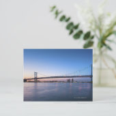 デラウェア川、ベン・フランクリン・ブリッジ ポストカード (スタンド正面)