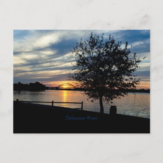 デラウェア川、風光明媚な写真、 ポストカード (正面)