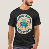 デラウェア州のカニ漁 Vintage Tシャツ (正面)