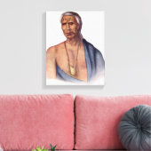 デラウェア州のチーフ、Lap-Pa-Win-Soe キャンバスプリント (インサイチュ (リビング))