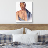 デラウェア州のチーフ、Lap-Pa-Win-Soe キャンバスプリント (インサイチュ (寝室))