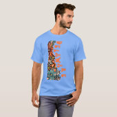 デラウェア州のデザイナーによるアートイラスト Tシャツ (正面フル)