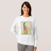 デラウェア州の地図 Tシャツ (正面フル)