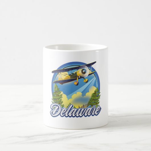 デラウェア州の旅ロゴ コーヒーマグカップ (中央)