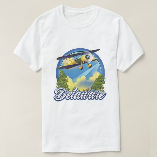 デラウェア州の旅ロゴ Tシャツ (デザイン正面)