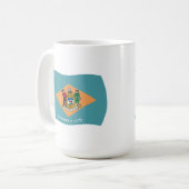 デラウェア州の旗マグ コーヒーマグカップ (正面左)