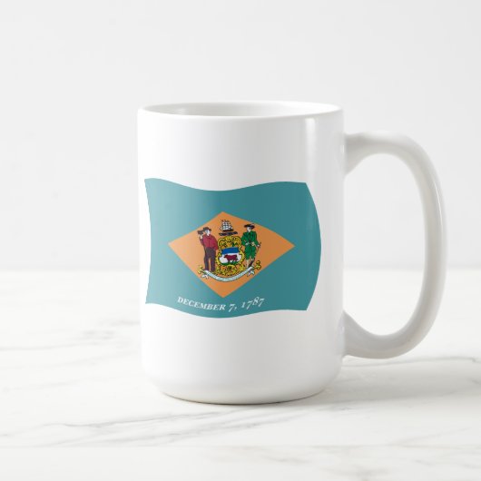 デラウェア州の旗マグ コーヒーマグカップ (右)