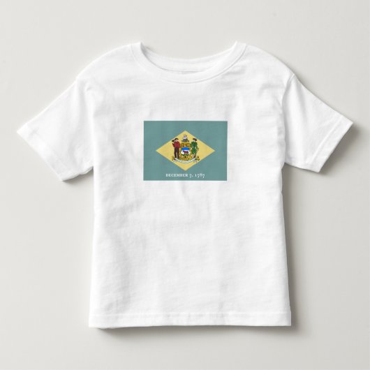 デラウェア州の旗 トドラーTシャツ (正面)