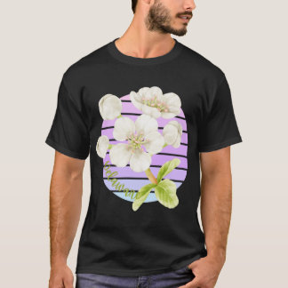 デラウェア州の花 Peach+Blossom ステッカー 大きめ Tシャツ