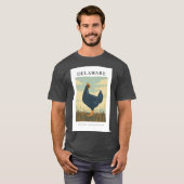 デラウェア州の鳥 デラウェア・ブルーヘン Tシャツ (正面フル)