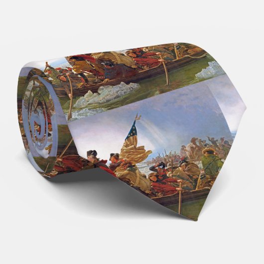 デラウェア州を交差させているジョージ・ワシントン ネクタイ (ロール)