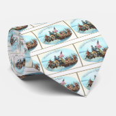 デラウェア州を交差させるワシントン州 ネクタイ (ロール)