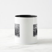 デラウェア州を交差させるワシントン州 マグカップ (中央)