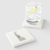 デラウェア州イラストレーションコースター ストーンコースター (横)