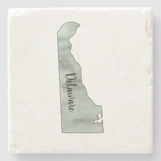 デラウェア州イラストレーションコースター ストーンコースター (正面)