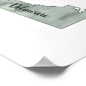 デラウェア州イラストレーションポスター ポスター (角)