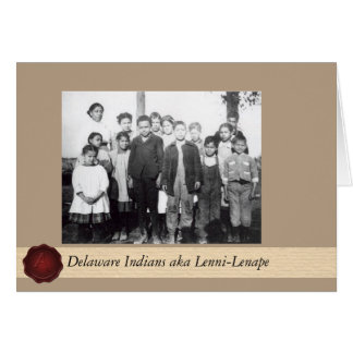 デラウェア州インディアン- Nanticoke Lenni Lenape (黒人)