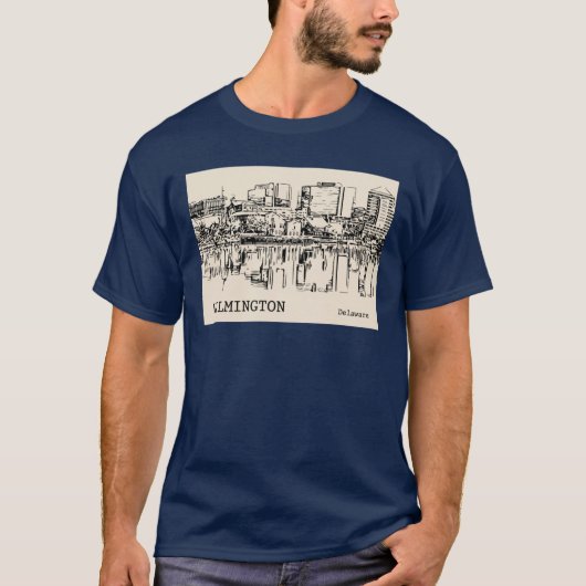 デラウェア州ウィルミントン 2 Tシャツ (正面)