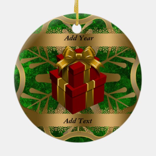 デラウェア州クリスマス装飾 セラミックオーナメント (裏面)