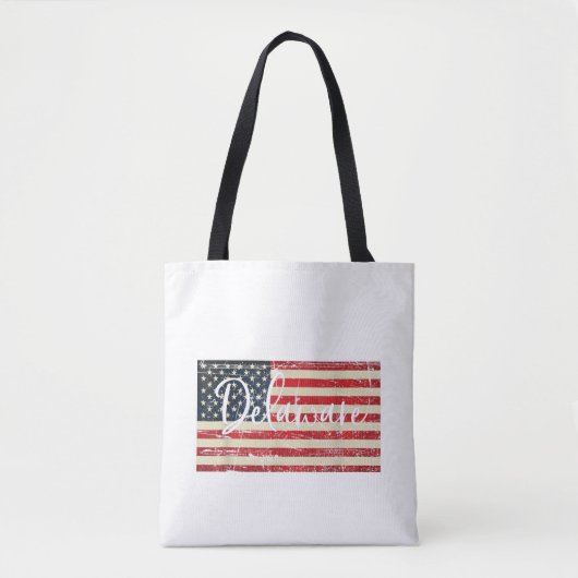 デラウェア州デラウェアUSA America トートバッグ (正面)