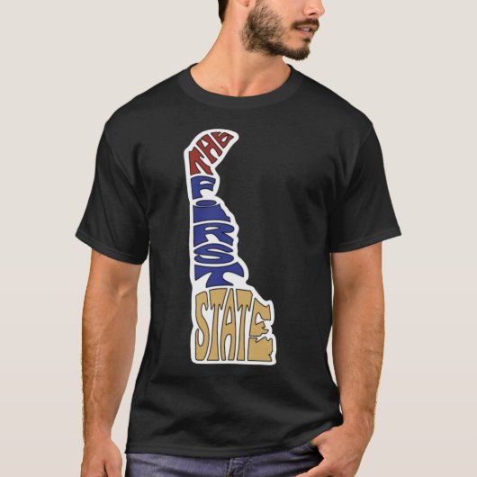 デラウェア州ファーストステート オーバーサイズ Tシャツ (正面)