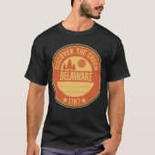 デラウェア州ファースト・ステート - DE 州のルーツ Tシャツ (正面)