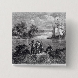 デラウェア州上昇するMoravians 缶バッジ