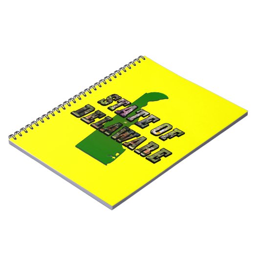 デラウェア州写真文字&マップ概要 ノートブック (左側)