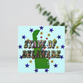 デラウェア州写真文字&マップ概要 招待状 (スタンド正面)