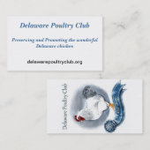 デラウェア州家禽は募集カードを協力させます 名刺 (正面/裏面)